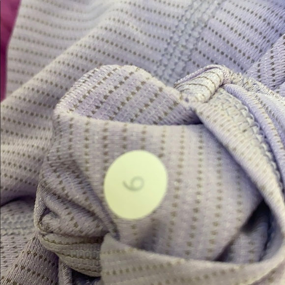 LULULEMON S/S lavender top with ruffle detail - Picture 8 of 8